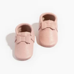 Blush Bow Baby Shoe