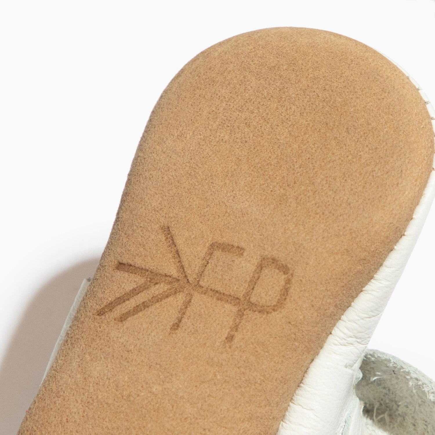 Toasted Bright White Knotted Bow Baby Shoe 6 Toasted Bright White Knotted Bow Baby Shoe - Image 6