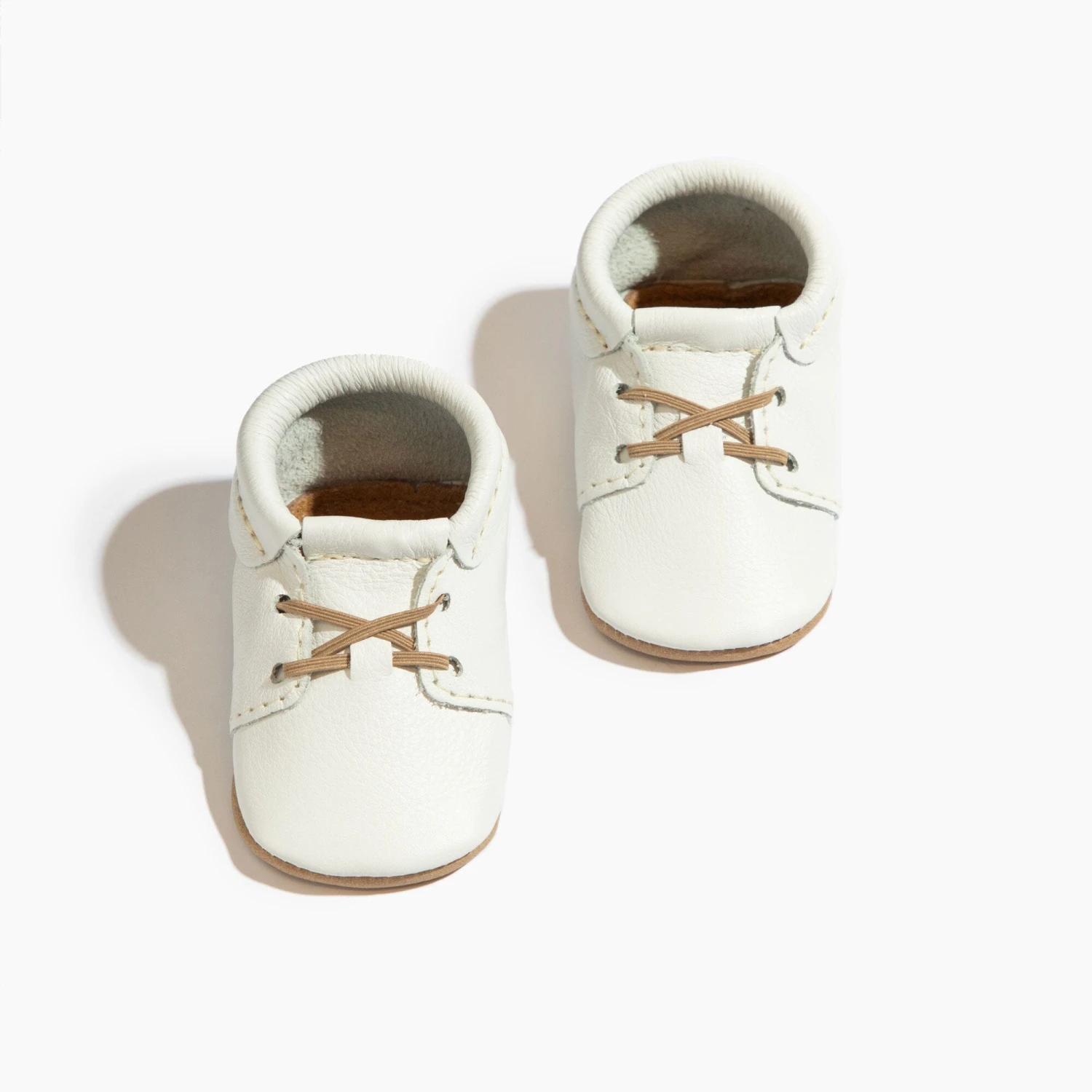 Toasted Bright White Oxford Baby Shoe 1 Toasted Bright White Oxford Baby Shoe