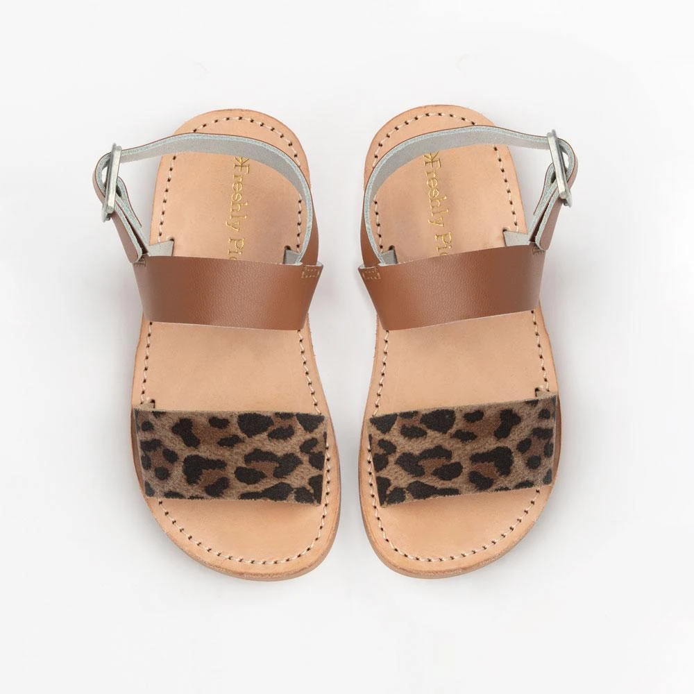 Cognac With Leopard Sanibel Sandal 2 Cognac With Leopard Sanibel Sandal - Image 2
