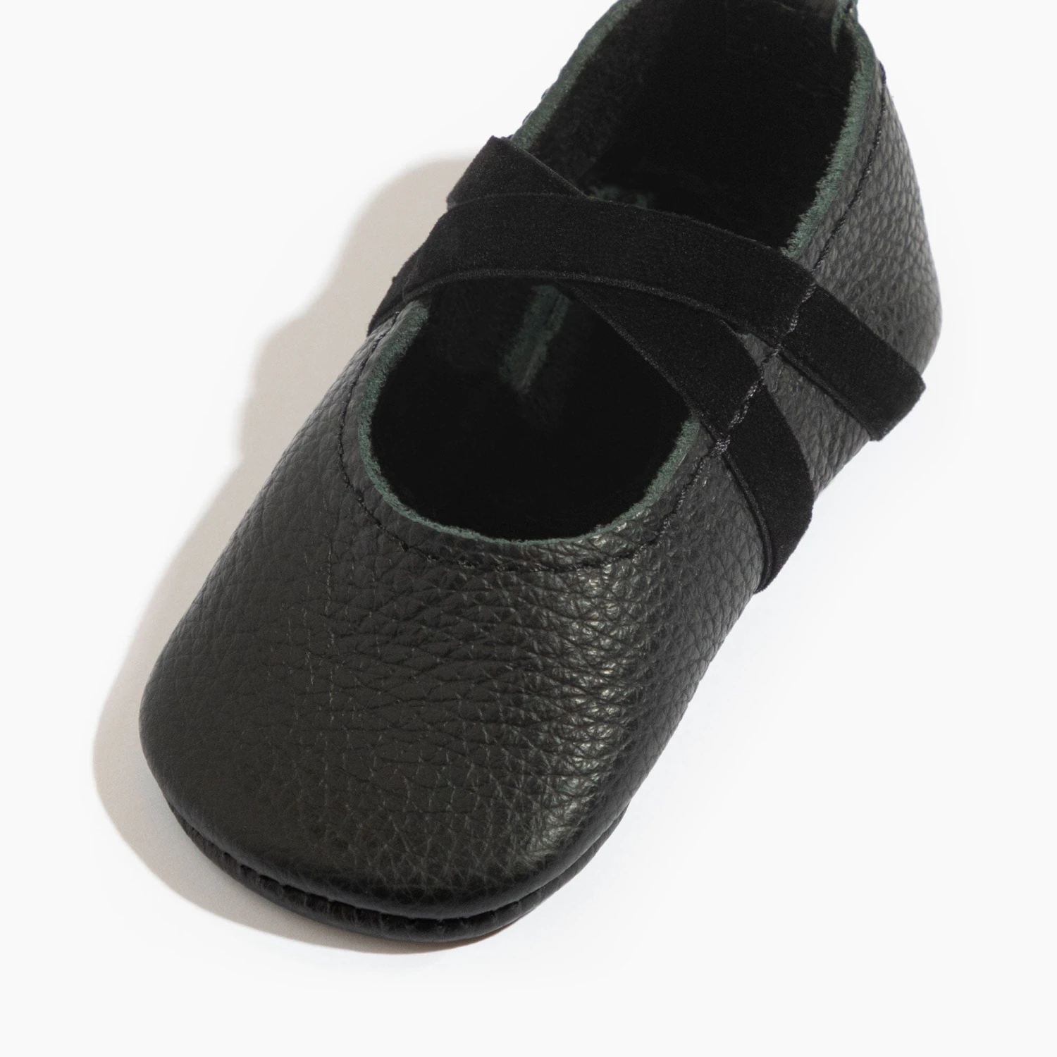 Ebony Ballet Slipper Baby Shoe 2 Ebony Ballet Slipper Baby Shoe - Image 2