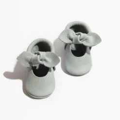 Greatest Snow On Earth Knotted Bow Baby Shoe