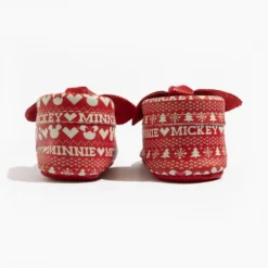 Sweater Weather Mickey Knotted Bow Baby Shoe -Carter’s Store HolidayMickeyMinnie 3