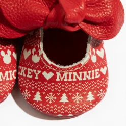 Sweater Weather Mickey Knotted Bow Baby Shoe -Carter’s Store HolidayMickeyMinnie 6