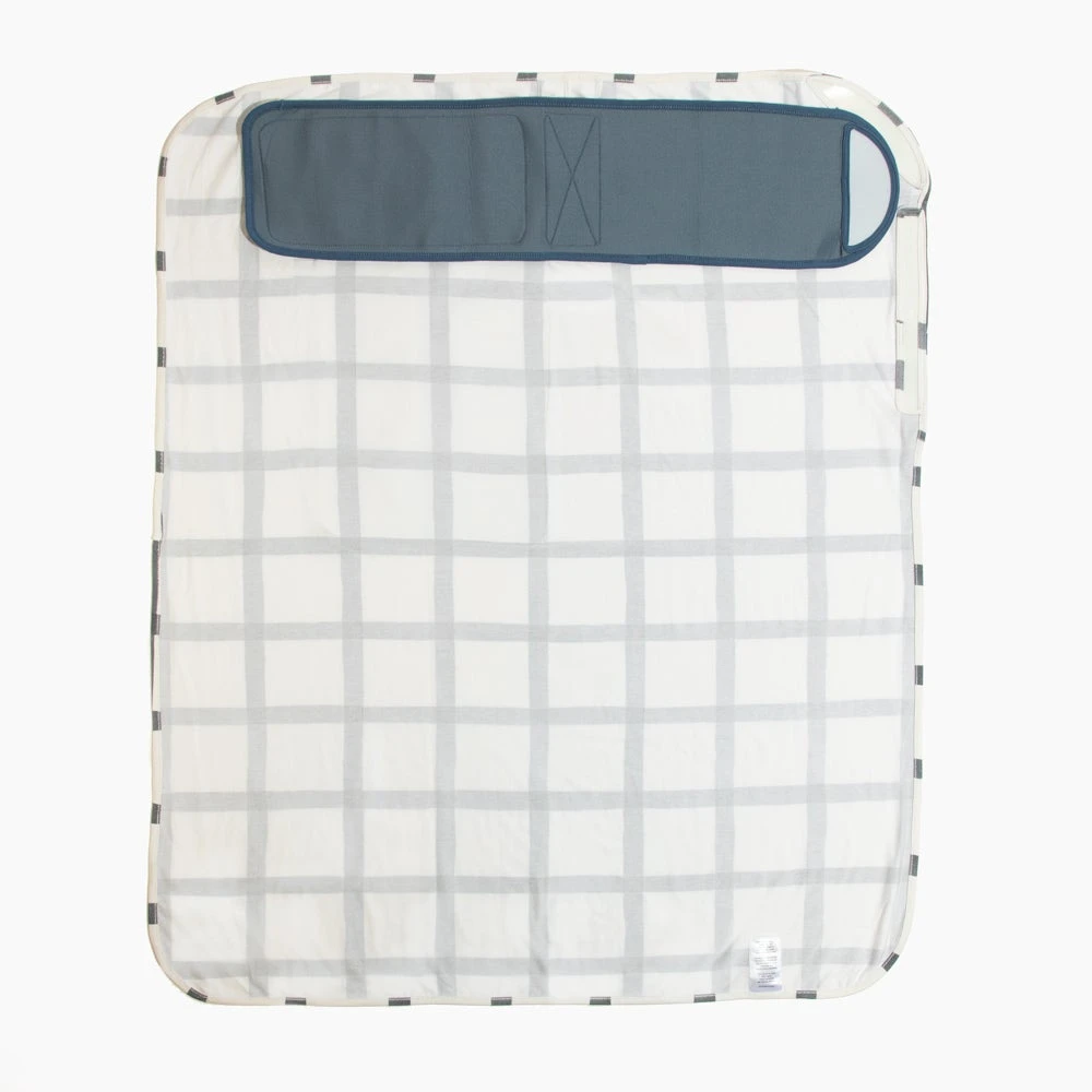 Indigo Windowpane Swaddle II 6 Indigo Windowpane Swaddle II - Image 6