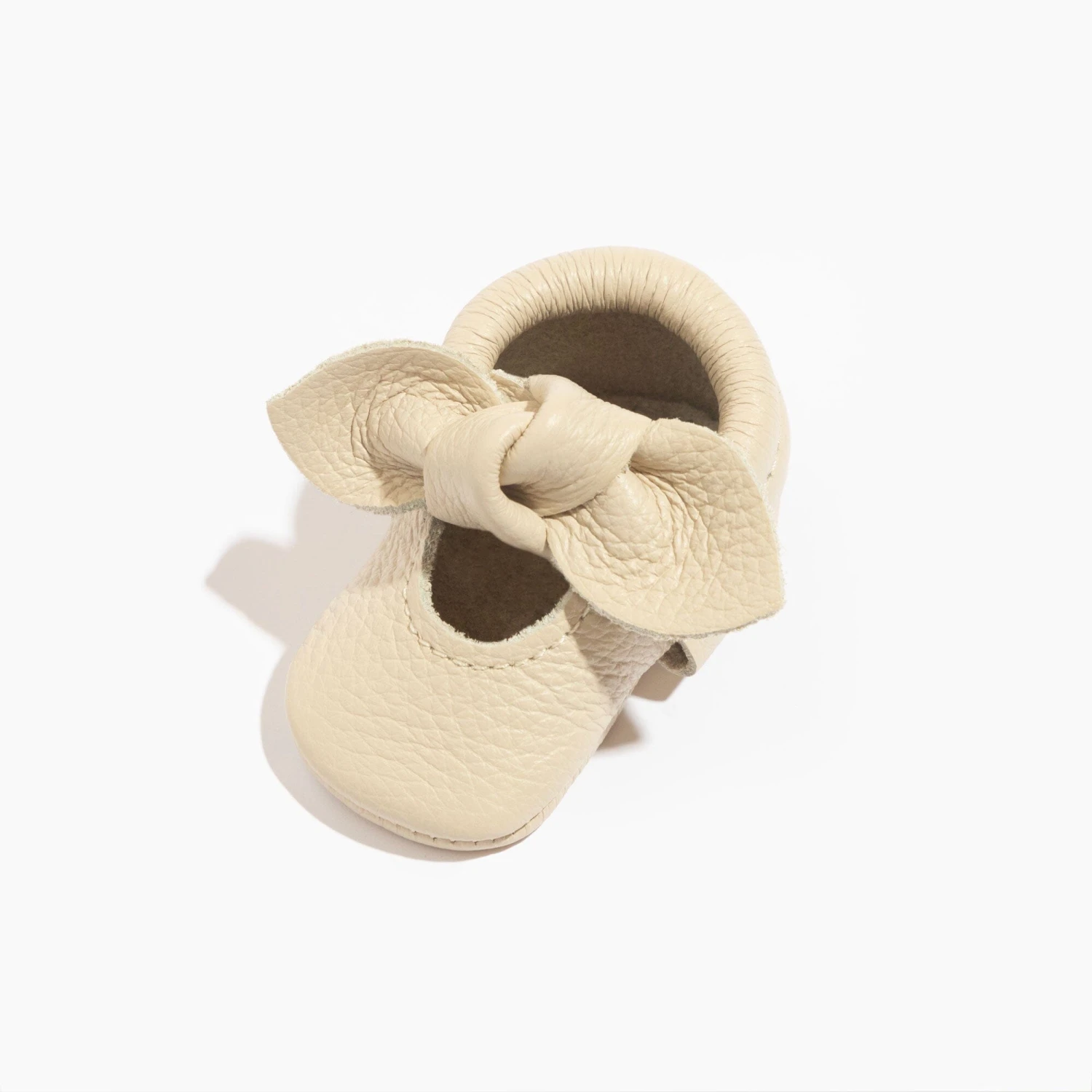 Newborn Birch Knotted Bow Baby Shoe 2 Newborn Birch Knotted Bow Baby Shoe - Image 2