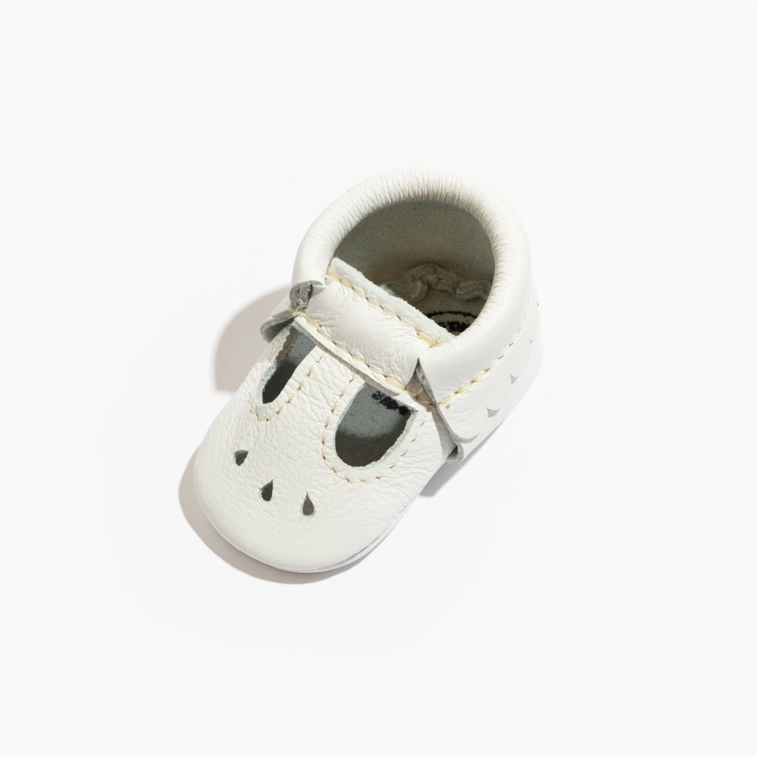Newborn Bright White Mary Jane Baby Shoe 2 Newborn Bright White Mary Jane Baby Shoe - Image 2