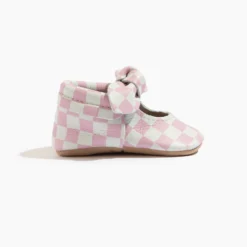 Petal Pink Check Knotted Bow Baby Shoe -Carter’s Store PetalPinkCheck 2 3c8b2c9c f6b3 4c7c 871e ab7ec483f90a