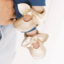 Platinum Knotted Bow Baby Shoe -Carter’s Store PlatinumKBM 4 4