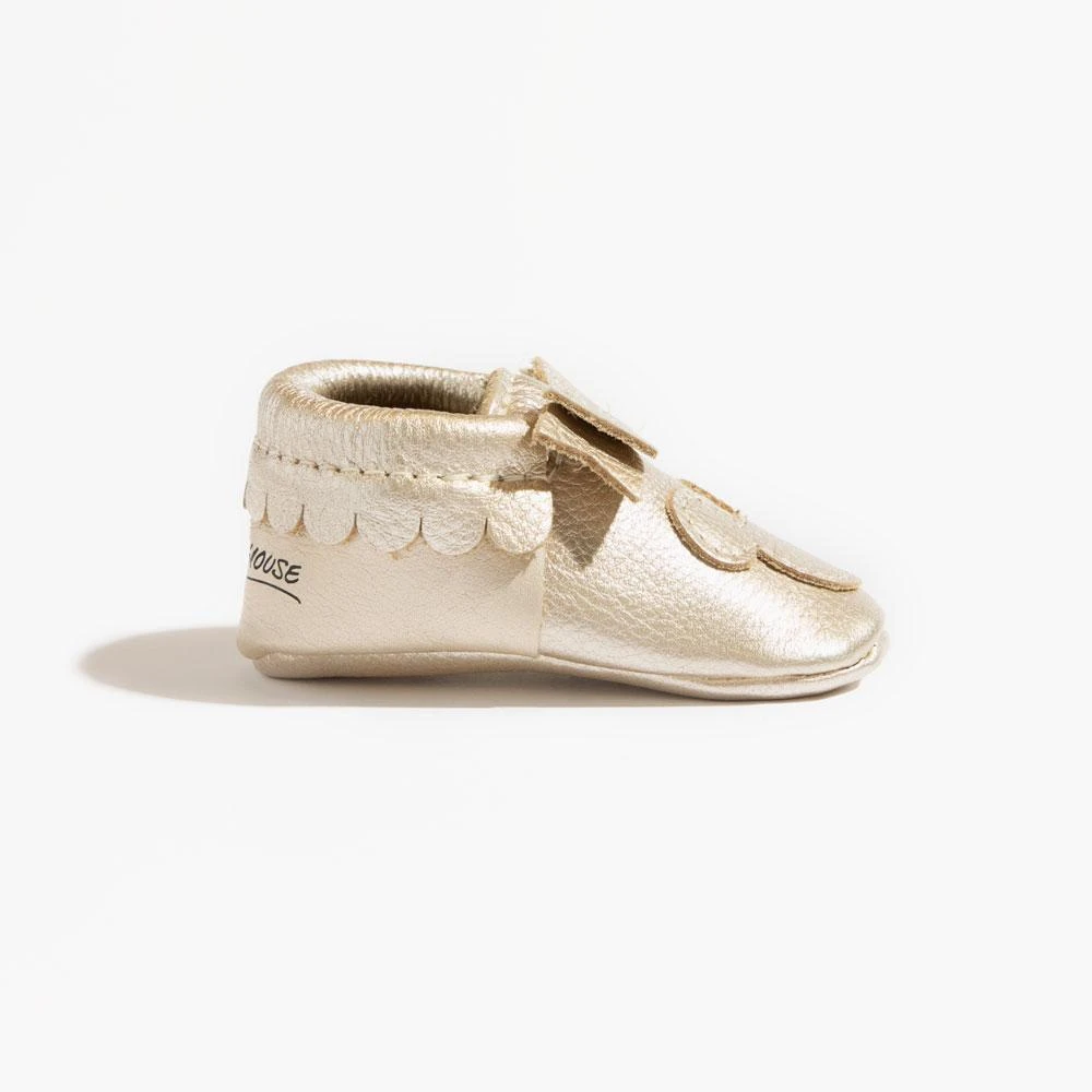 Platinum Mickey Mouse Bow Baby Shoe 3 Platinum Mickey Mouse Bow Baby Shoe - Image 3