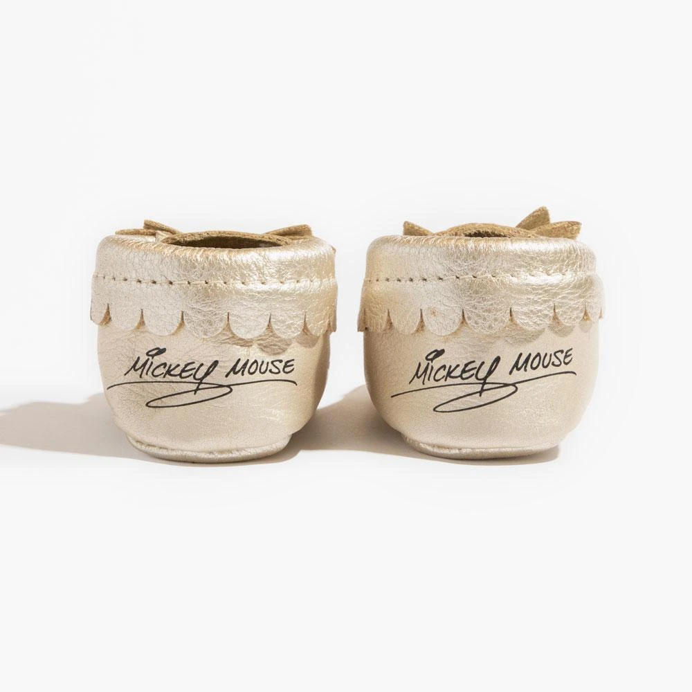 Platinum Mickey Mouse Bow Baby Shoe 2 Platinum Mickey Mouse Bow Baby Shoe - Image 2