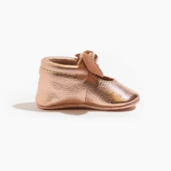 Rose Gold Knotted Bow Baby Shoe -Carter’s Store RoseGoldKBM 2