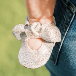 Rose Quartz Knotted Bow Baby Shoe II -Carter’s Store RoseQuartz 2 Edited