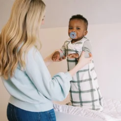 Sage Windowpane Blanket Sleeper -Carter’s Store SageWindowpaneSwaddle 7 cef2dac9 2b27 4381 912c 170883716142