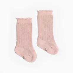 Blush Scalloped Knee High Sock -Carter’s Store SocksBlushScalloped 3