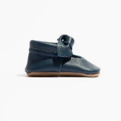 True Navy Knotted Bow Baby Shoe -Carter’s Store TrueNavyKBM 2